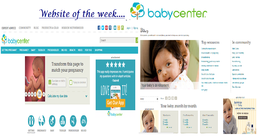 Website of the week - Baby Center www.babycenter.com